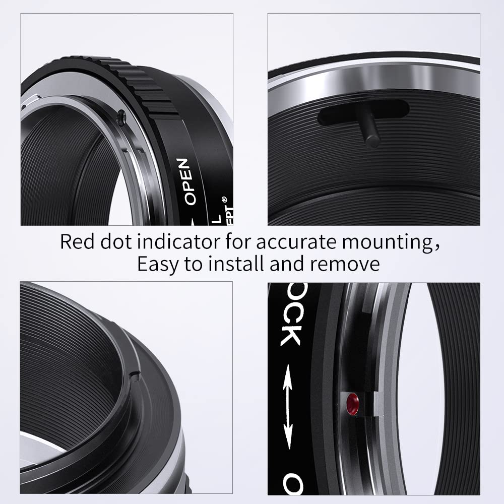 Amazon.com : K&F Concept Lens Mount Adapter FD-L Manual Focus